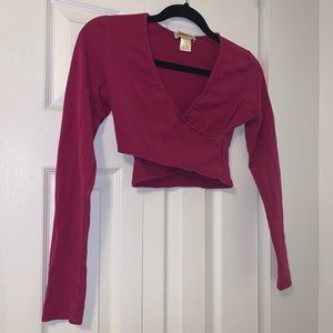 Magenta Wrap Crop Top 💕Arden B